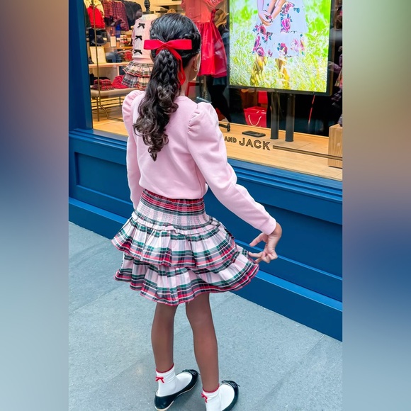 NWOT Janie and Jack x American Girl Holiday Wrapped in a Bow Pink Sweatshirt 7 - Picture 3 of 9